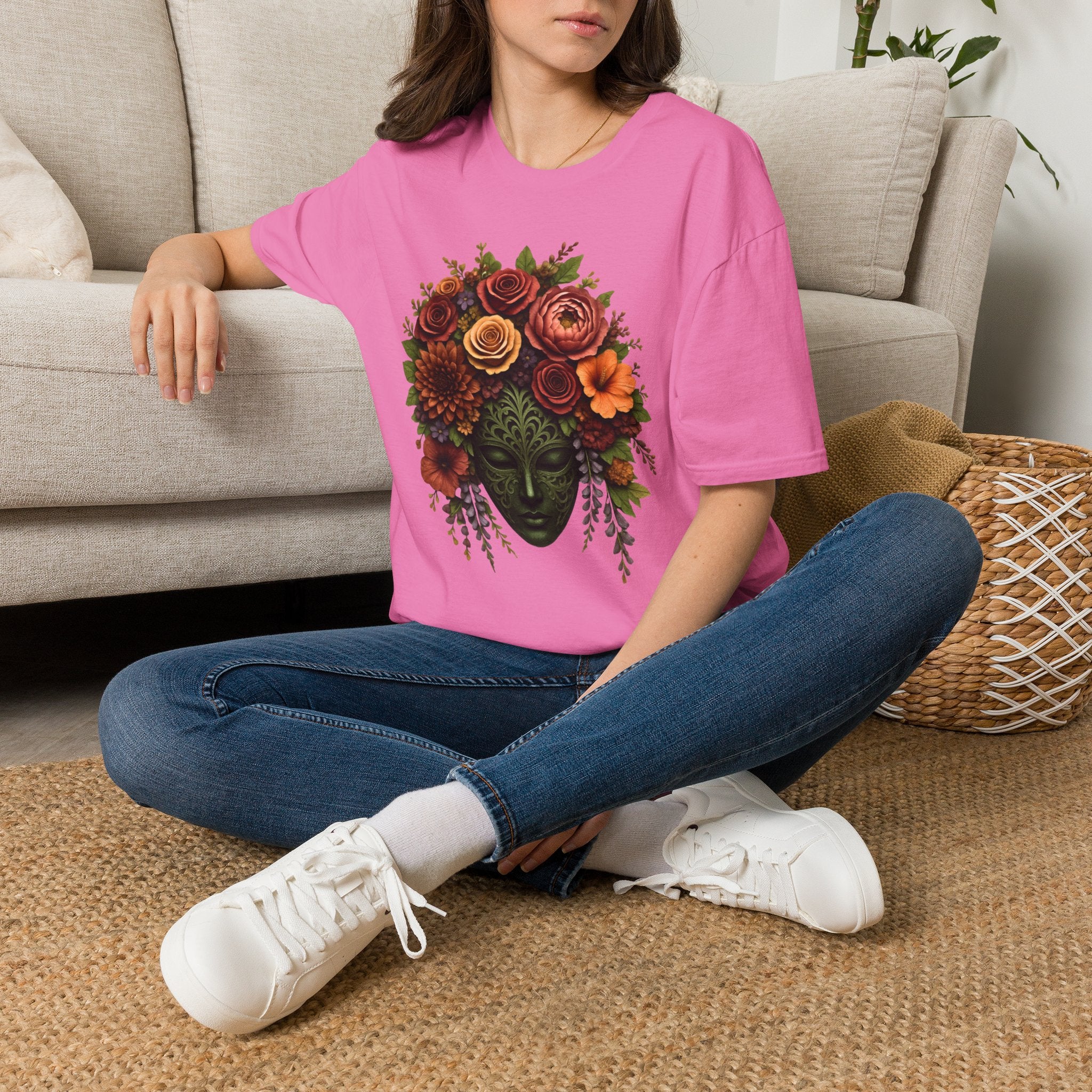 Black Mask Heart T-Shirt