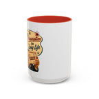 "Peace For a Long Life" Vintage Accent Coffee Mug