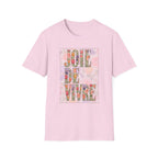 Joie de Vivre  Colorful Floral Graphic Tee
