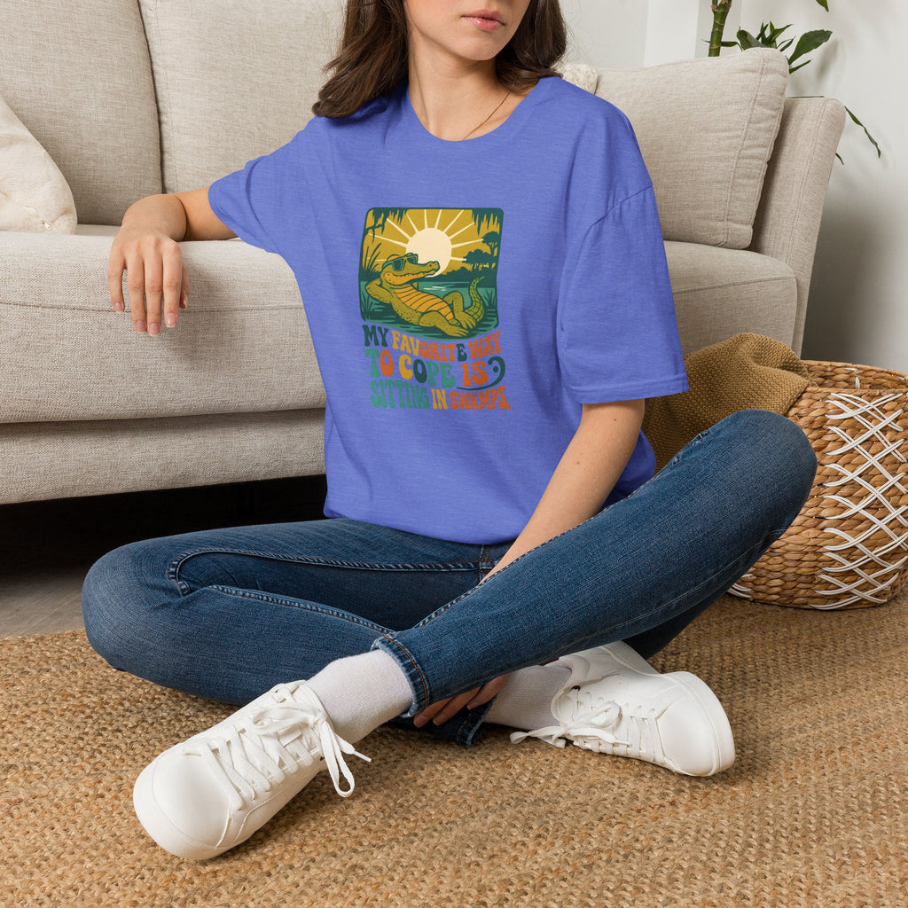 Alligator lounging in swamp T-Shirt