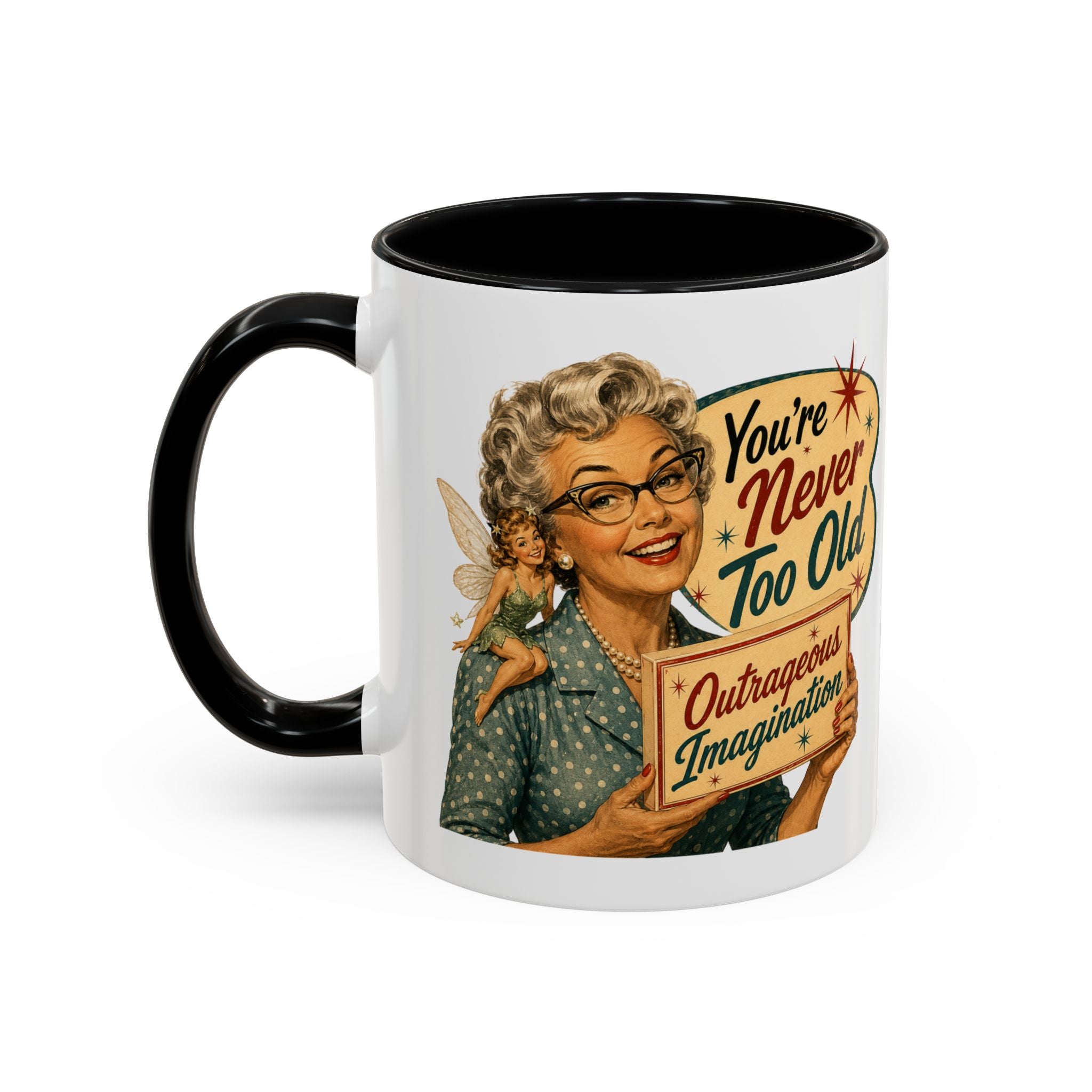 Outrageous Imagination Retro Accent Coffee Mug