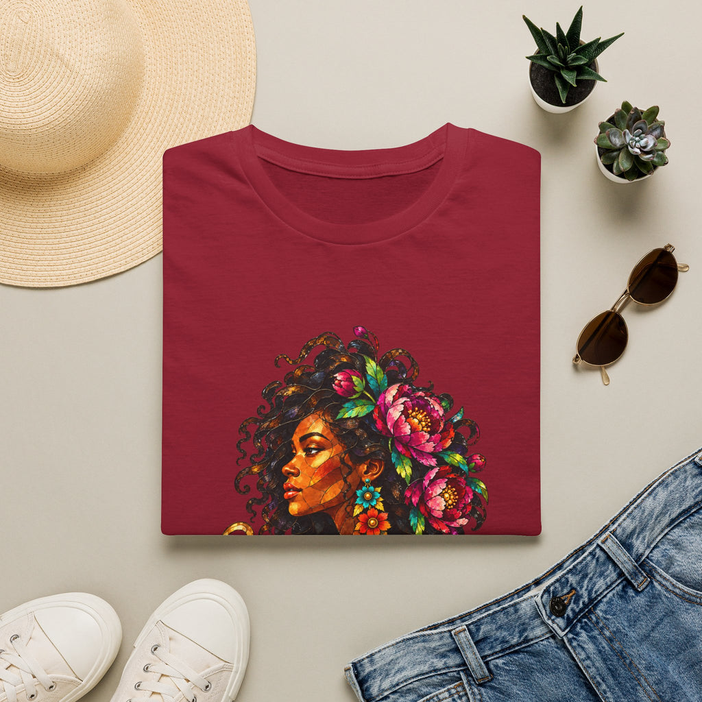 Peonies Stained Glass Graphic Tee