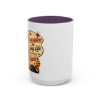 "Peace For a Long Life" Vintage Accent Coffee Mug