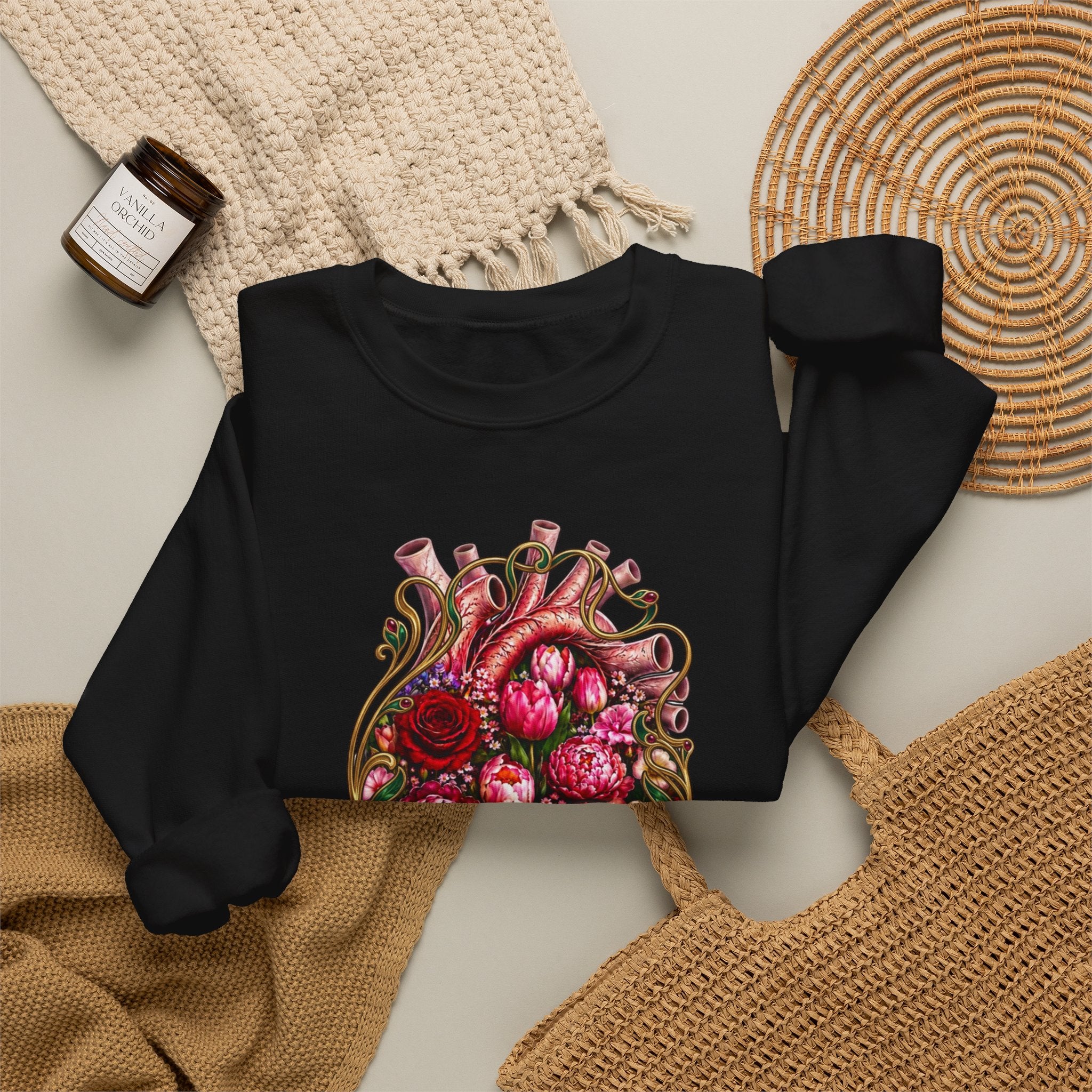 Nouveau Heart Crewneck Sweatshirt