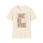 Joie de Vivre  Colorful Floral Graphic Tee