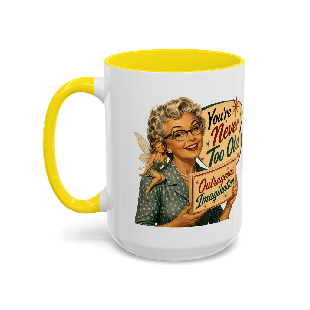 Outrageous Imagination Retro Accent Coffee Mug