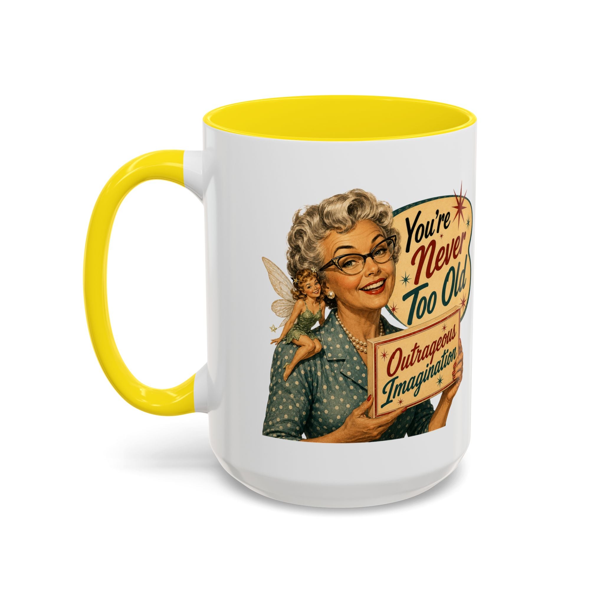 Outrageous Imagination Retro Accent Coffee Mug