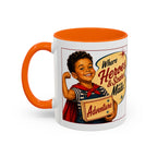Retro 'Where Heroes & Scars Are Made' Accent Coffee Mug (11/15 oz)