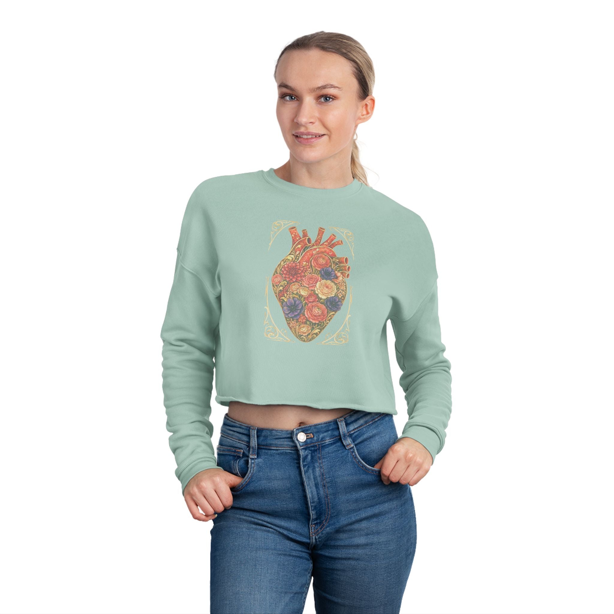 Cropped Sweatshirt —Nouveau Garden