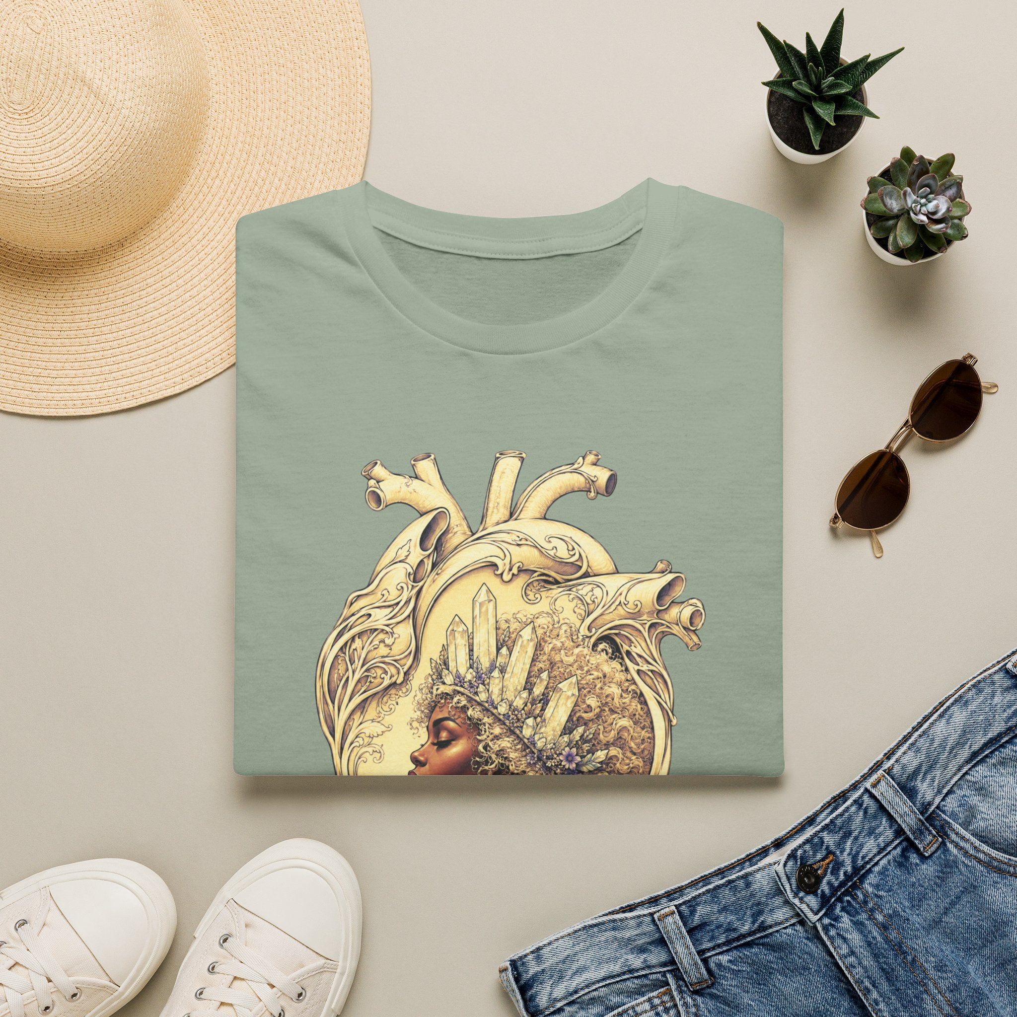Crystal Crown Heart T-Shirt