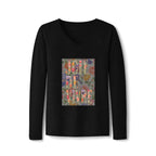 Joie de Vivre Floral V-Neck Tee — Women's Long Sleeve