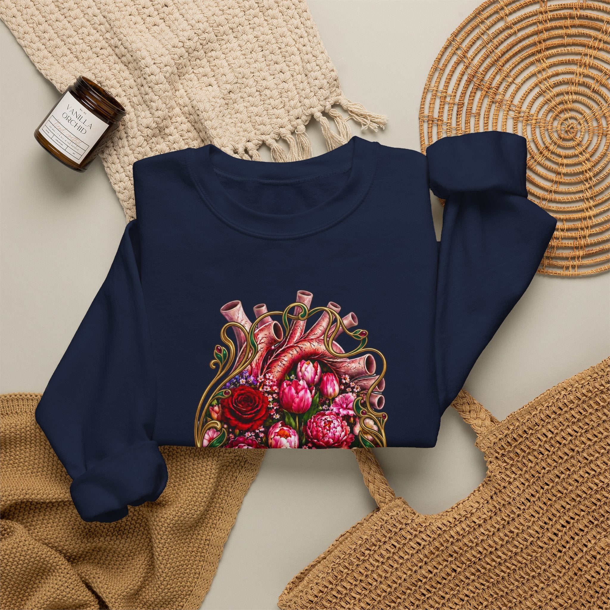 Nouveau Heart Crewneck Sweatshirt