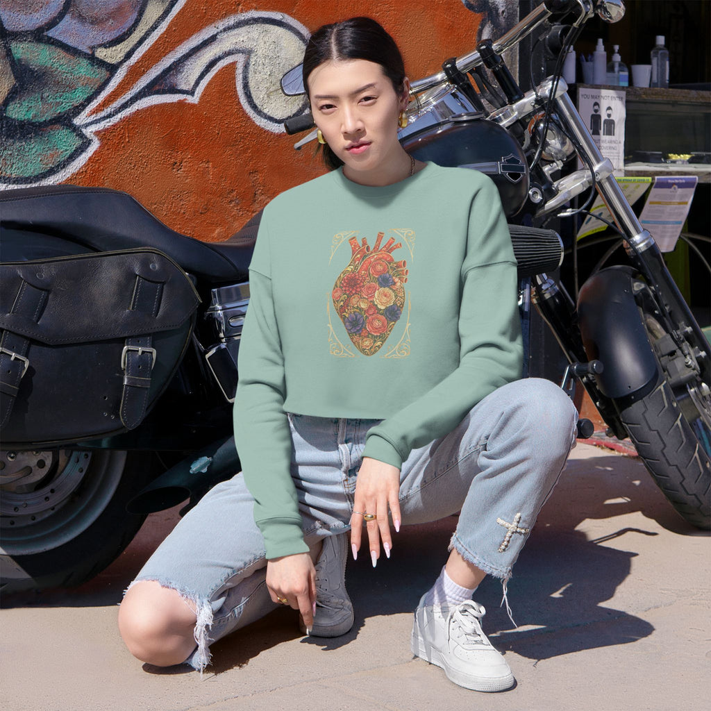 Cropped Sweatshirt —Nouveau Garden