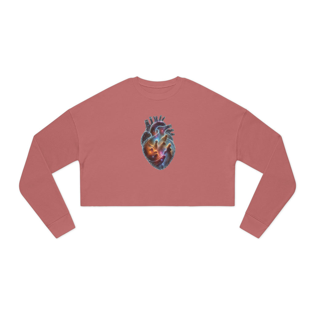 Cropped Sweatshirt —Galaxy Heart