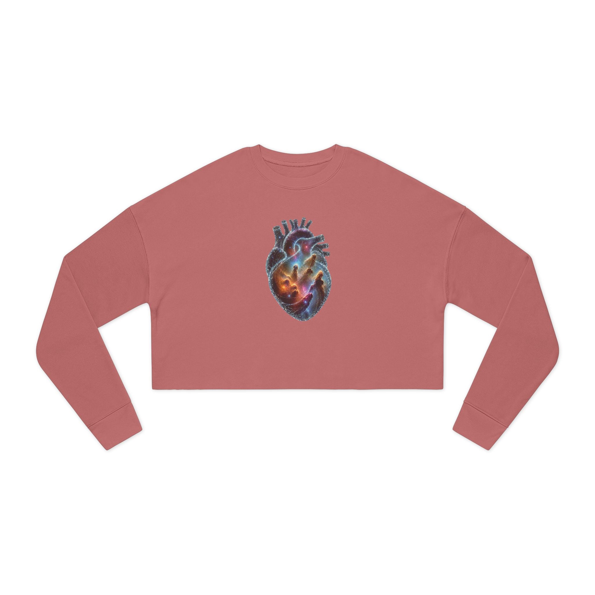 Cropped Sweatshirt —Galaxy Heart