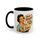 Love for Cranky People Retro Accent Coffee Mug