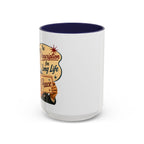 "Peace For a Long Life" Vintage Accent Coffee Mug