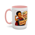 Retro 'Where Heroes & Scars Are Made' Accent Coffee Mug (11/15 oz)