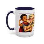 Retro 'Where Heroes & Scars Are Made' Accent Coffee Mug (11/15 oz)