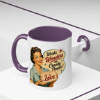Love for Cranky People Retro Accent Coffee Mug