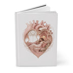 Romantic Heart Anatomy Hardcover Journal — Vintage Art Sketch Notebook