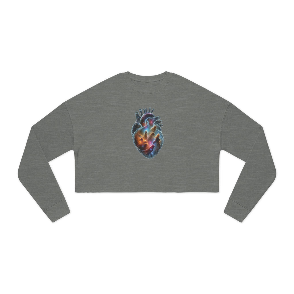 Cropped Sweatshirt —Galaxy Heart