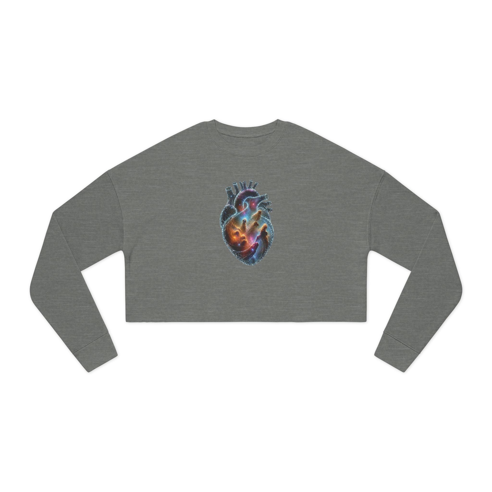 Cropped Sweatshirt —Galaxy Heart