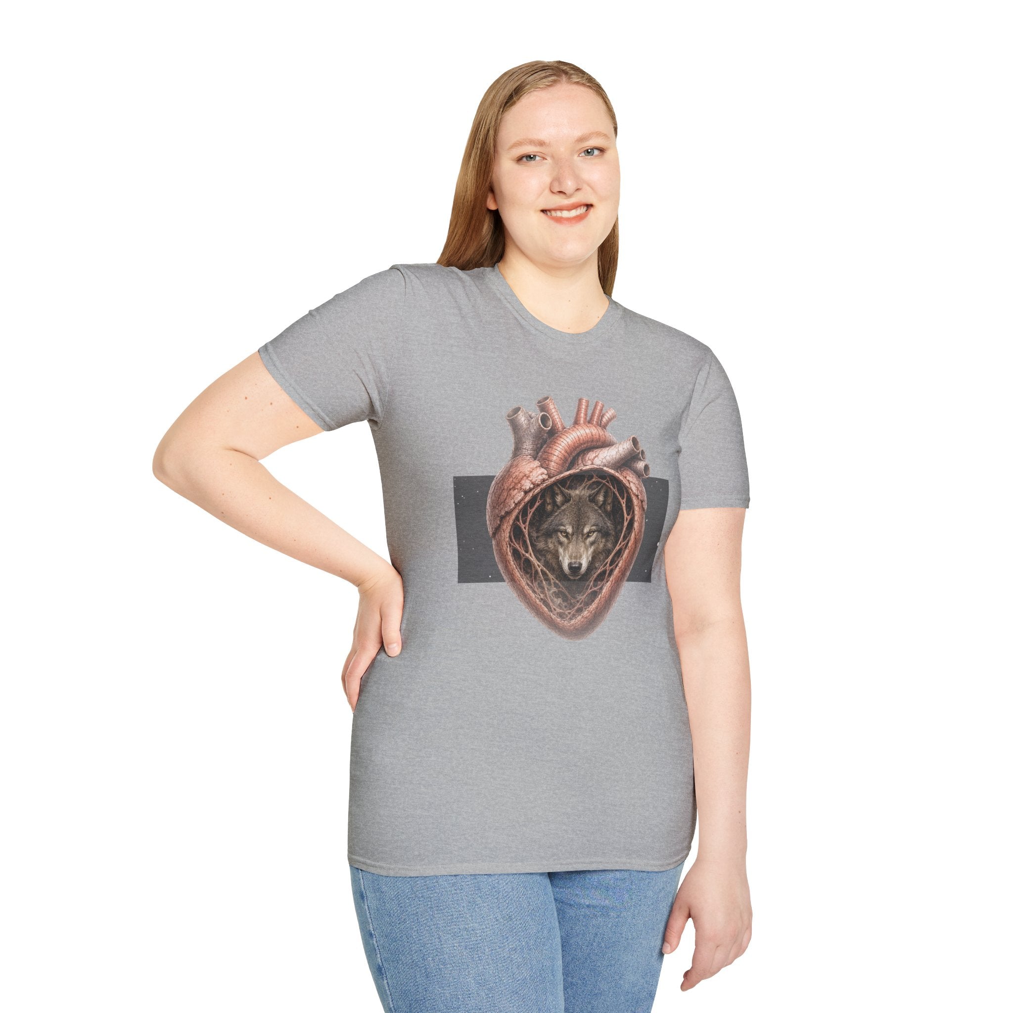 Spirit Wolf Heart T-Shirt