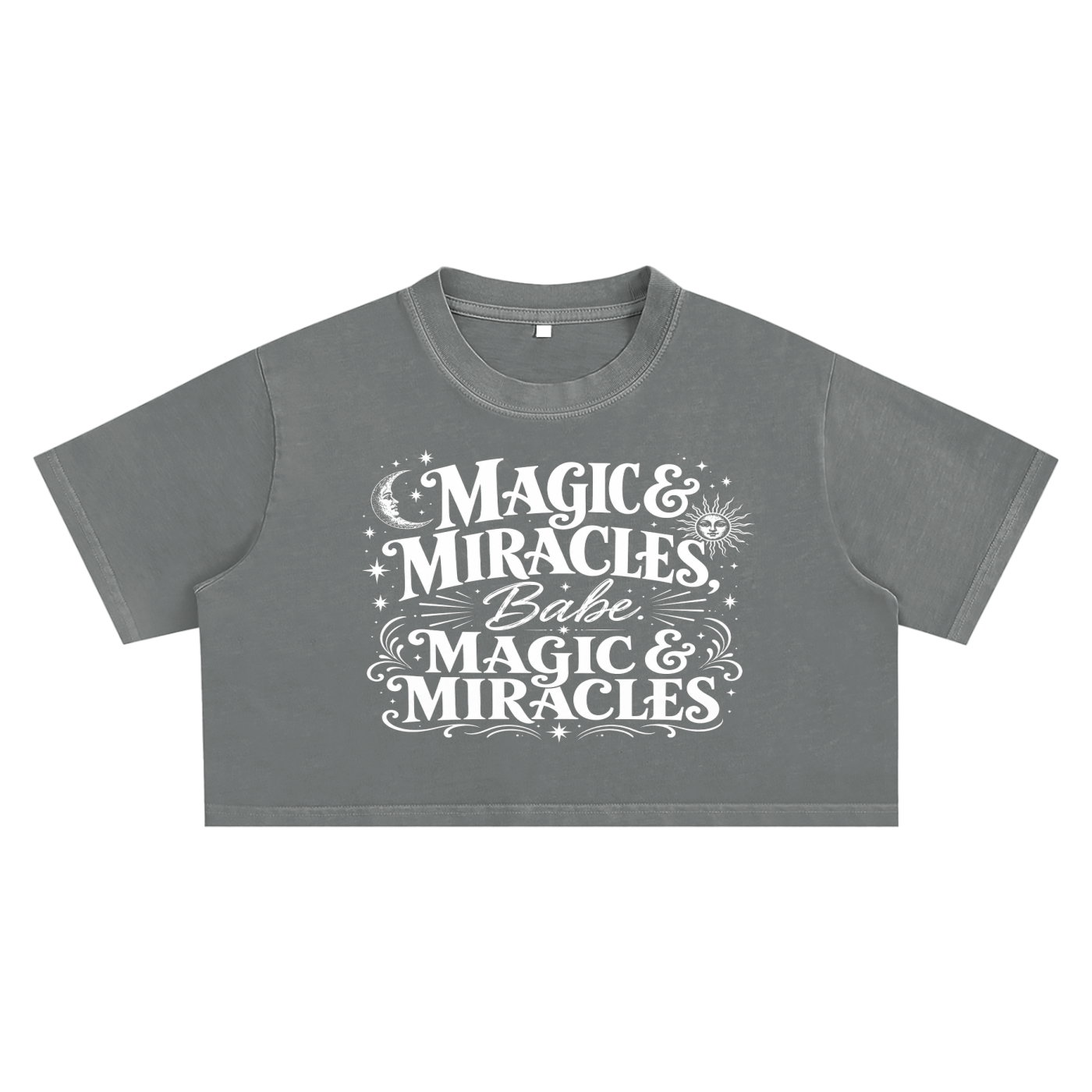 Magic & Miracles Snow Washed Crop Top