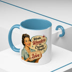 Love for Cranky People Retro Accent Coffee Mug
