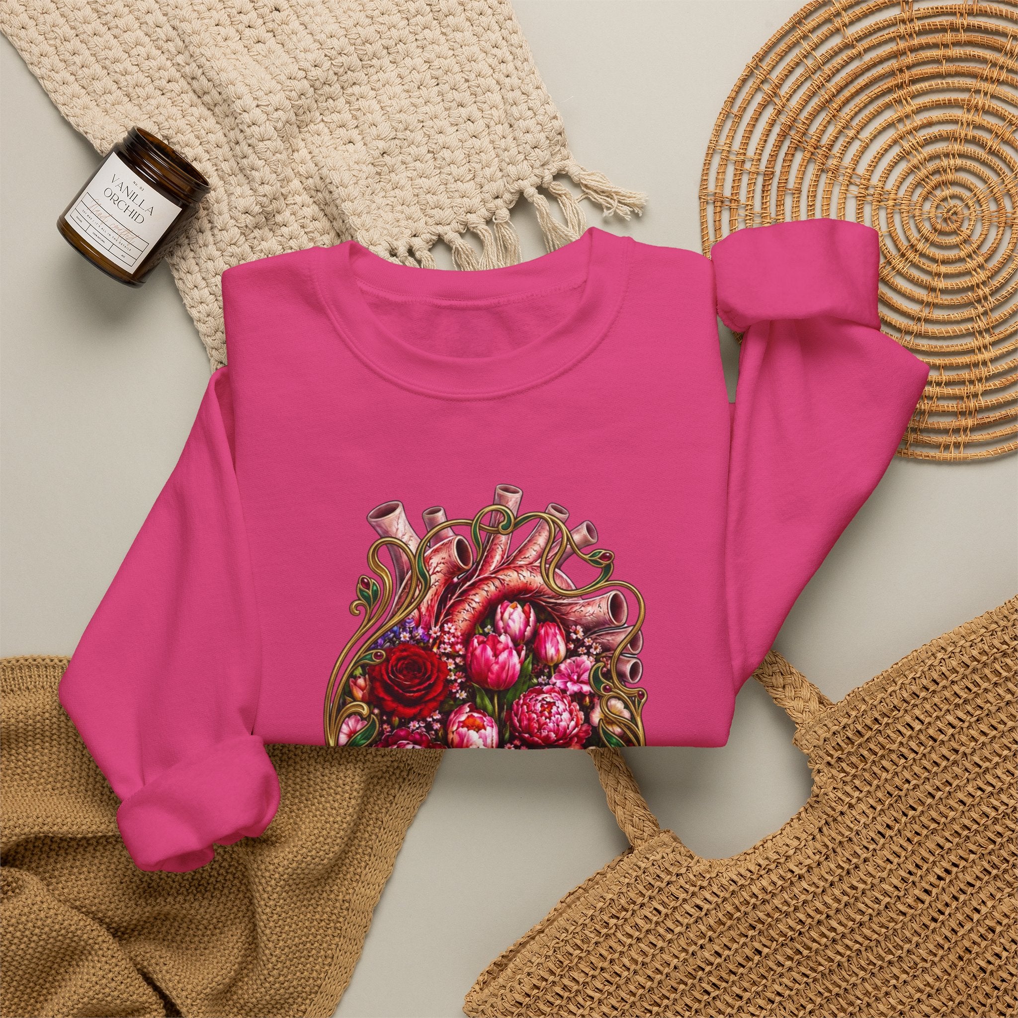 Nouveau Heart Crewneck Sweatshirt