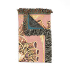 Floral Tapestry Throw Blanket — Vintage Bouquet Woven Blanket