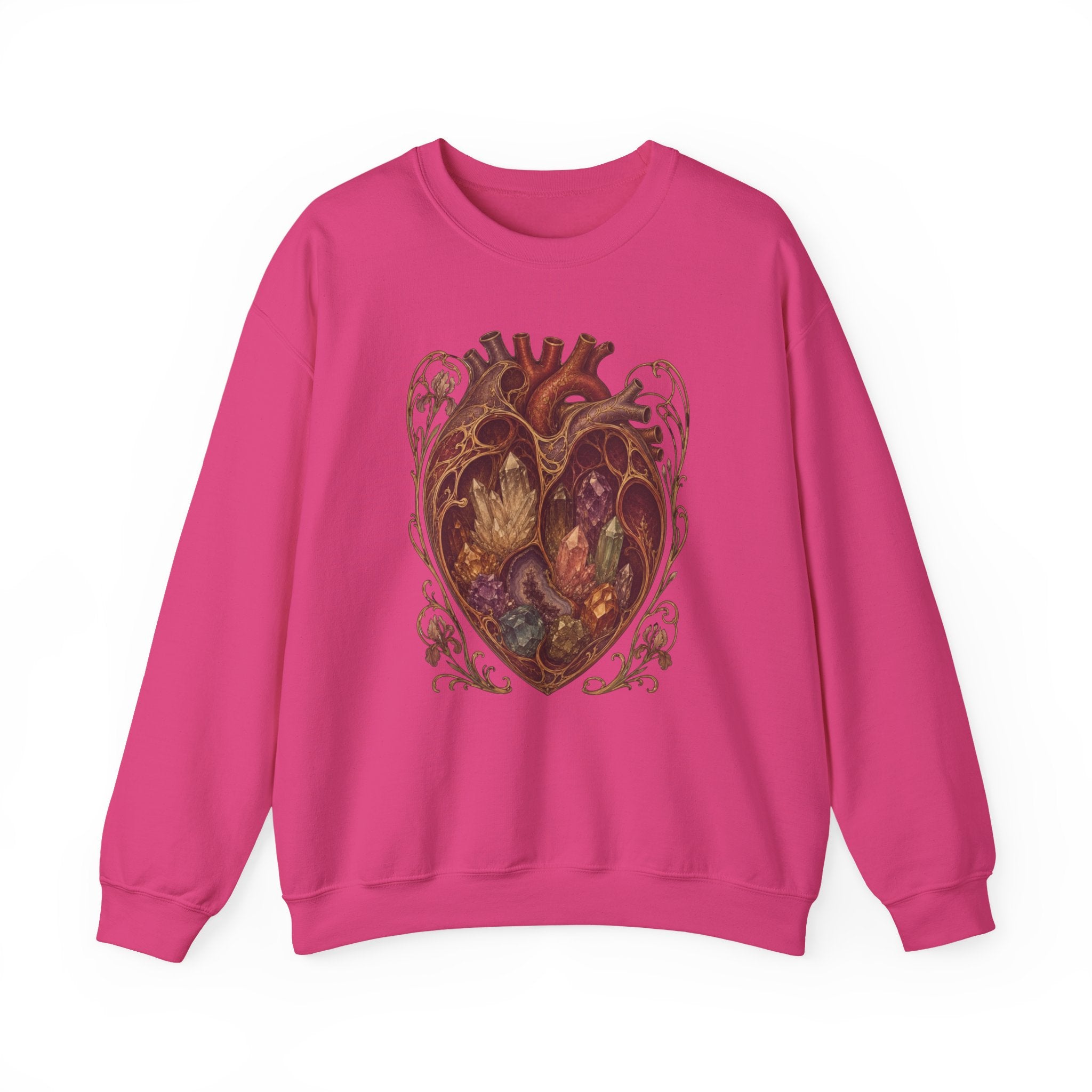 Crystal Heart Crewneck Sweatshirt