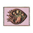 Lotus Heart Woven Blanket