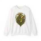 Green Woman Heart Crewneck Sweatshirt