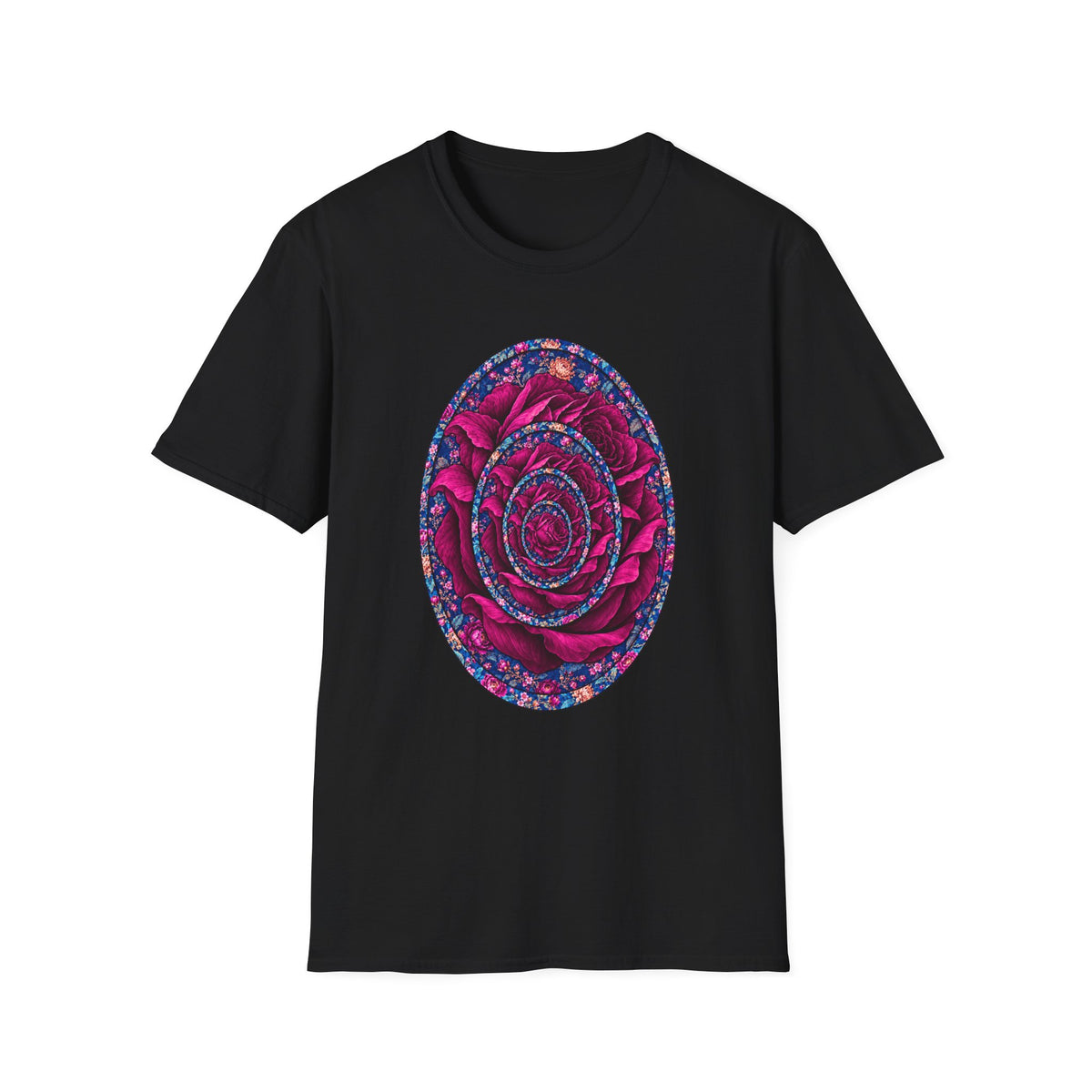 Psychedelic Rose Mandala T-Shirt