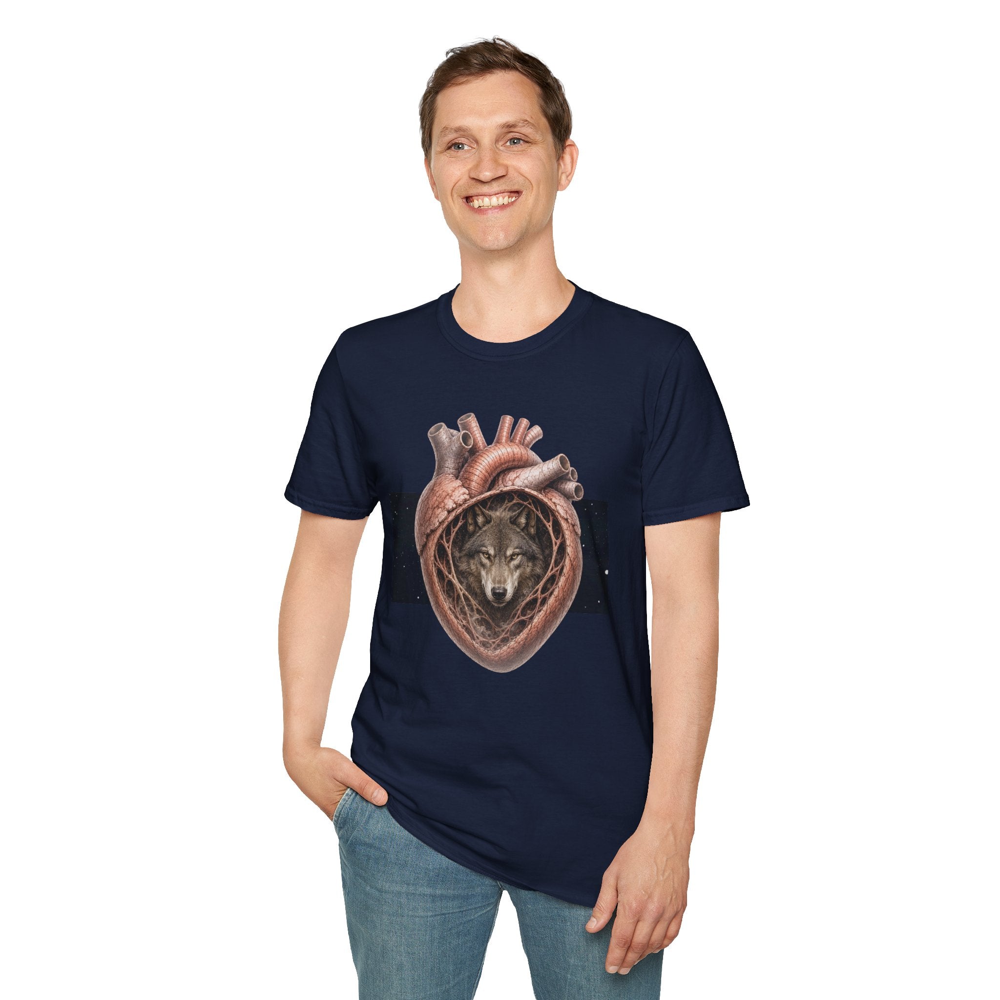 Spirit Wolf Heart T-Shirt
