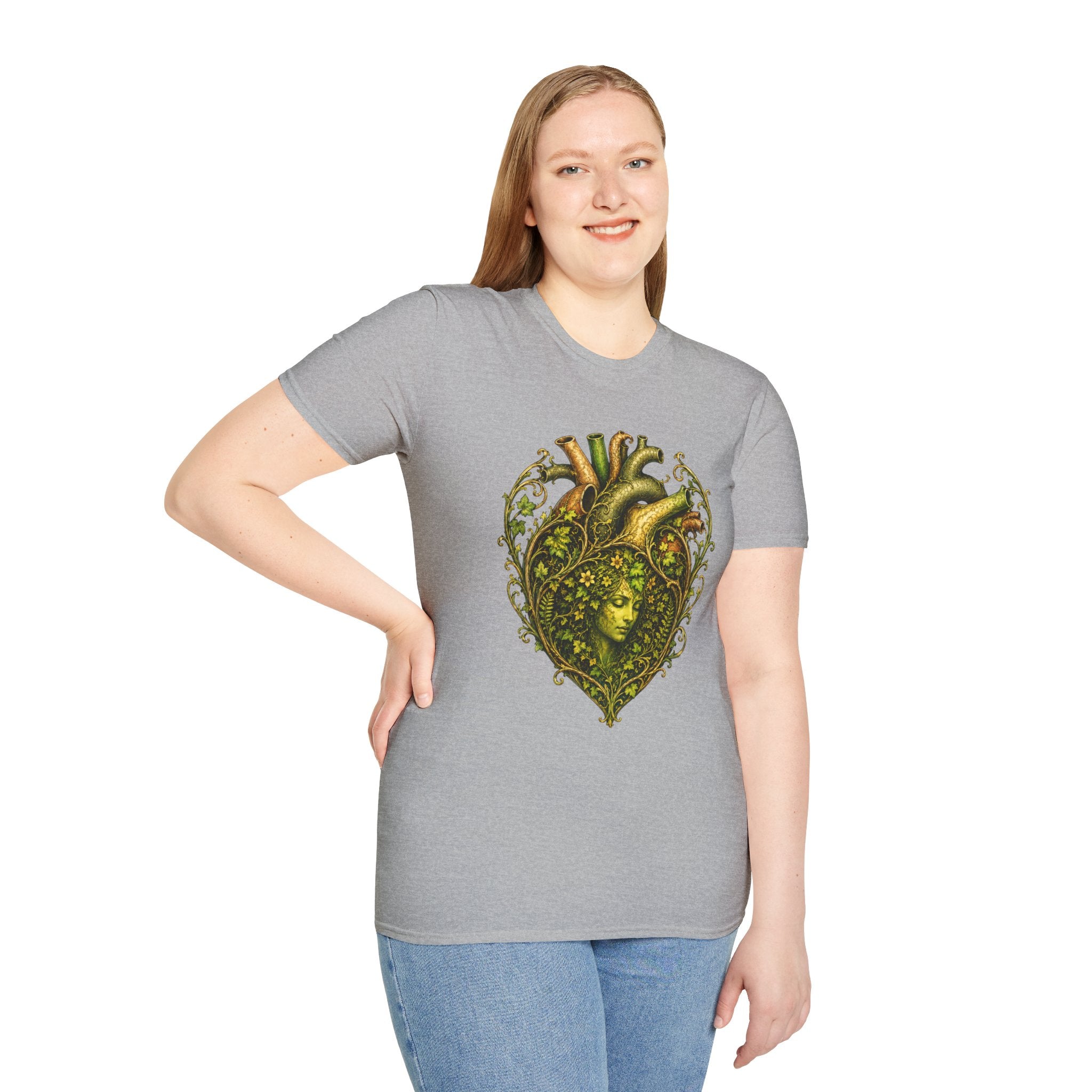 Green Woman Heart T-Shirt