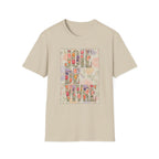 Joie de Vivre  Colorful Floral Graphic Tee