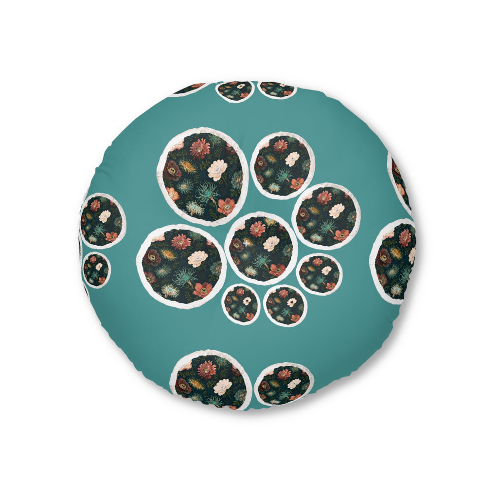 Anemones  Tufted Floor Pillow, Round