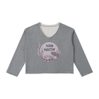 Born Worthy Women's Raw Hem Long Sleeve T-Shirt