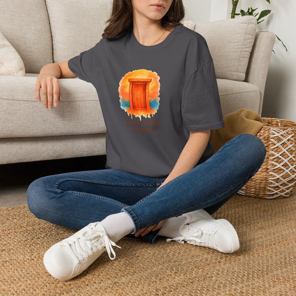 Wooden Door Illustration T-Shirt