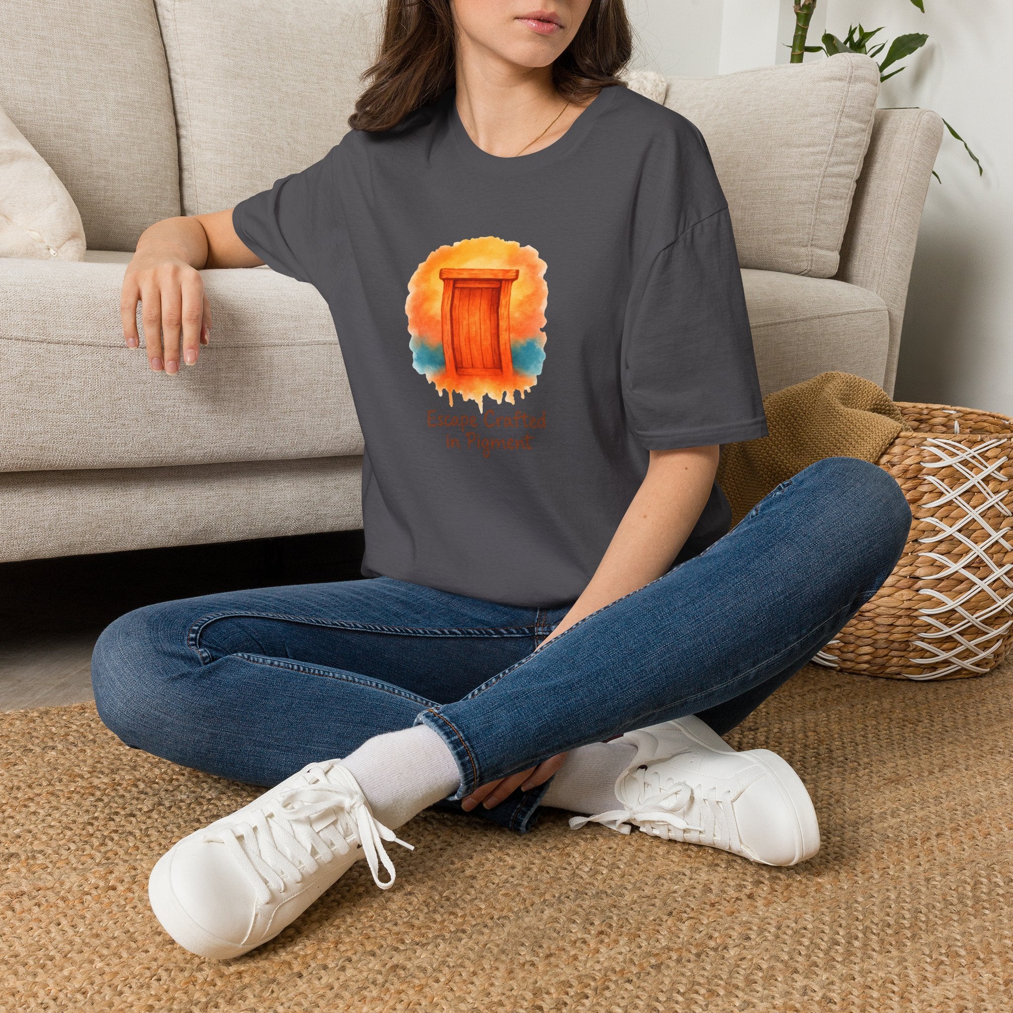 Wooden Door Illustration T-Shirt