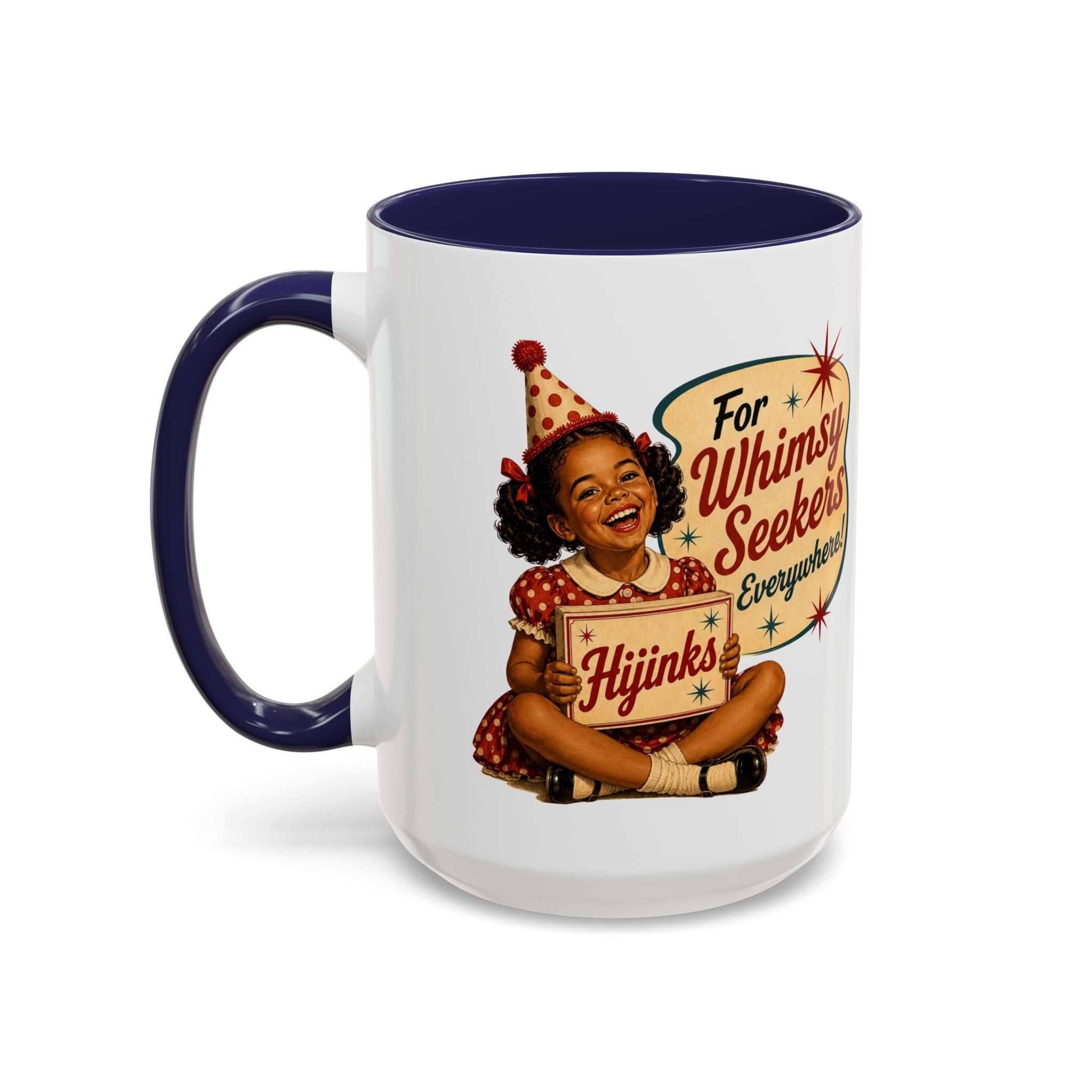 Retro 'For Whimsy Seekers Everywhere' Accent Coffee Mug