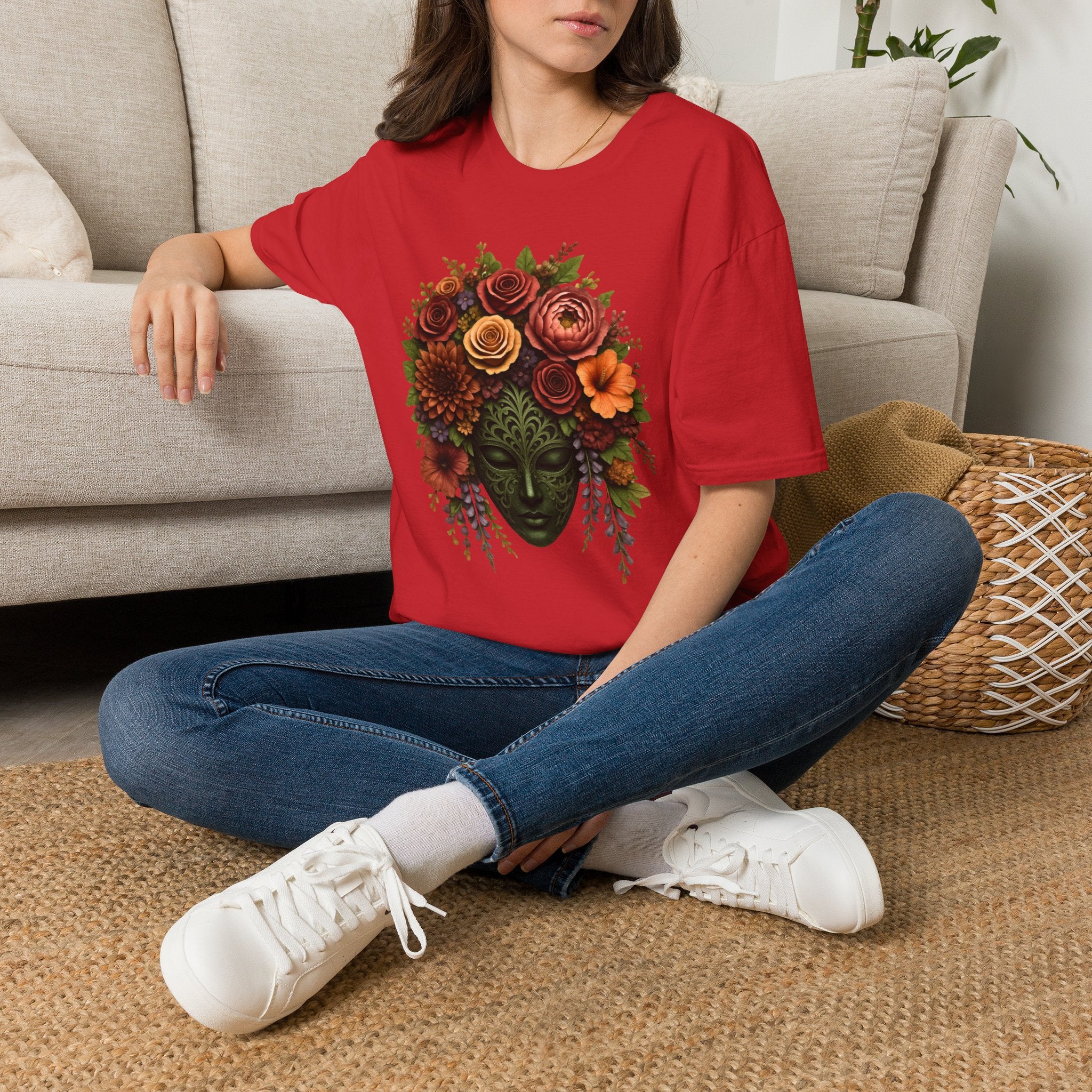 Black Mask Heart T-Shirt