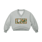LJM Monogram Women’s Crop V-Neck Sweatshirt