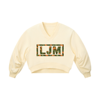 LJM Monogram Women’s Crop V-Neck Sweatshirt