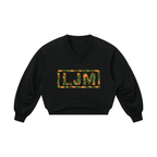 LJM Monogram Women’s Crop V-Neck Sweatshirt