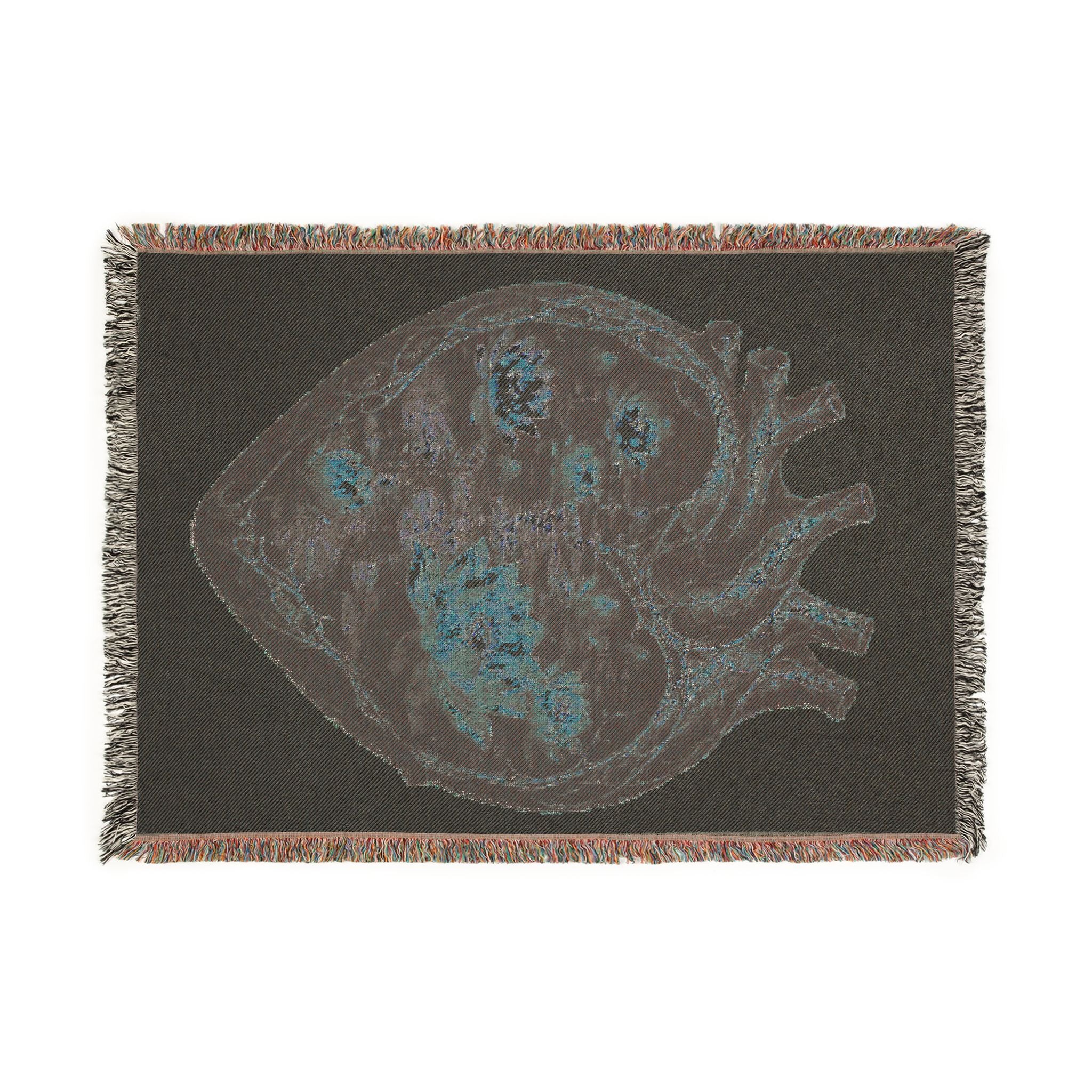 Lotus Heart Woven Blanket
