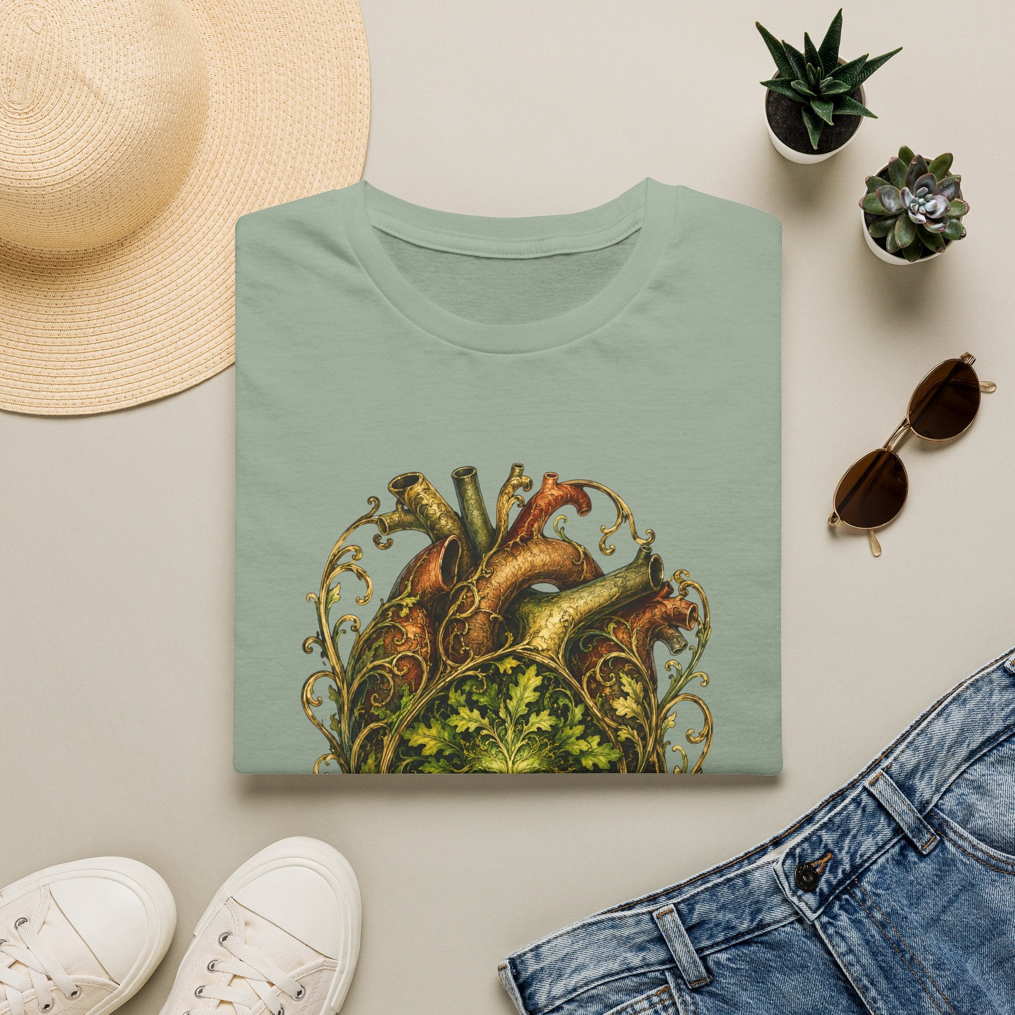 Green Man Heart T-Shirt